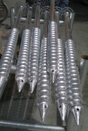 bulloni d'ancoraggio di spirale al suolo d'acciaio della vite di lunghezza di 3m 1000~3000mm