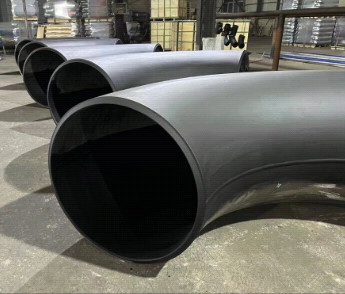 Curvatura di tubo d'acciaio di verniciatura Sch40 di acciaio al carbonio del nero senza cuciture puro della curvatura 3D 5D